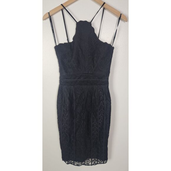 Guess by Marciano Dresses & Skirts - Marciano Guess Women's Sz. 2 Black Lace Midi Cocktail Dress NWT